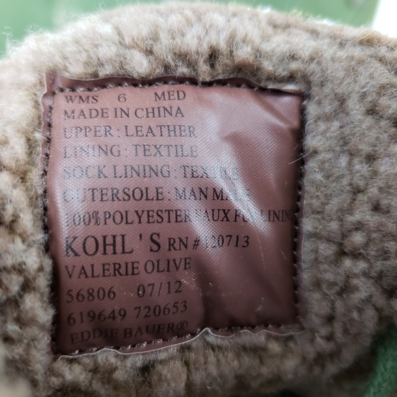 Eddie Bauer Women's 6 Valerie Olive Green Booties - Picture 7 of 8